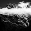 Mont Viso en noir et blanc