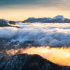 Coucher de soleil sur la Chartreuse