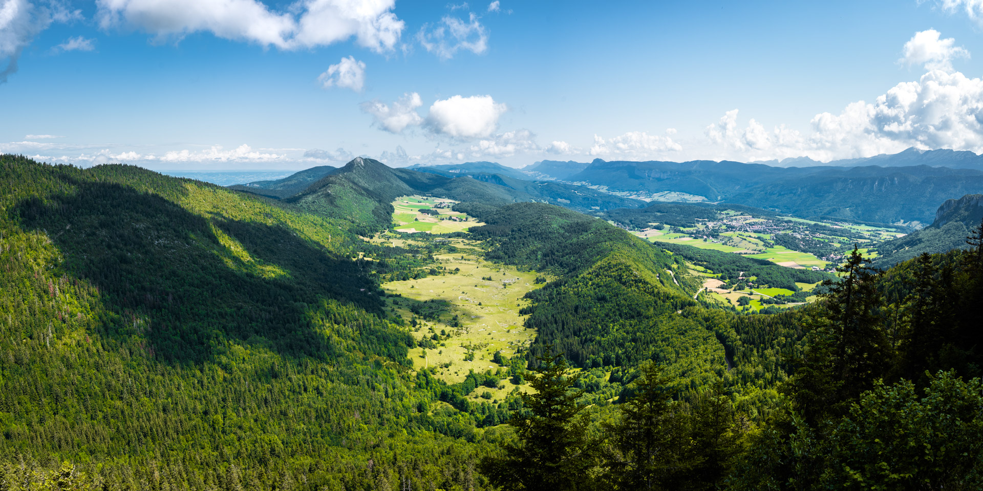Plaine de La Chapelle-en-Vercors en été, Vercors