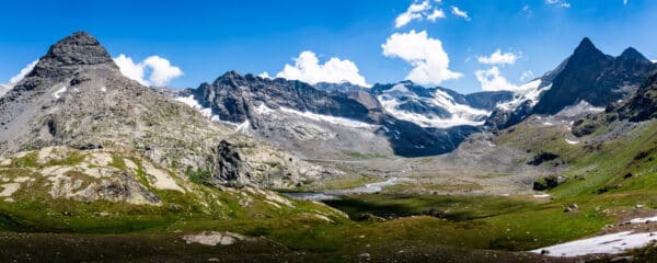 Panorama sur le cirque des Évettes, haute Vanoise