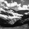 Glacier des Évettes en noir et blanc, Vanoise