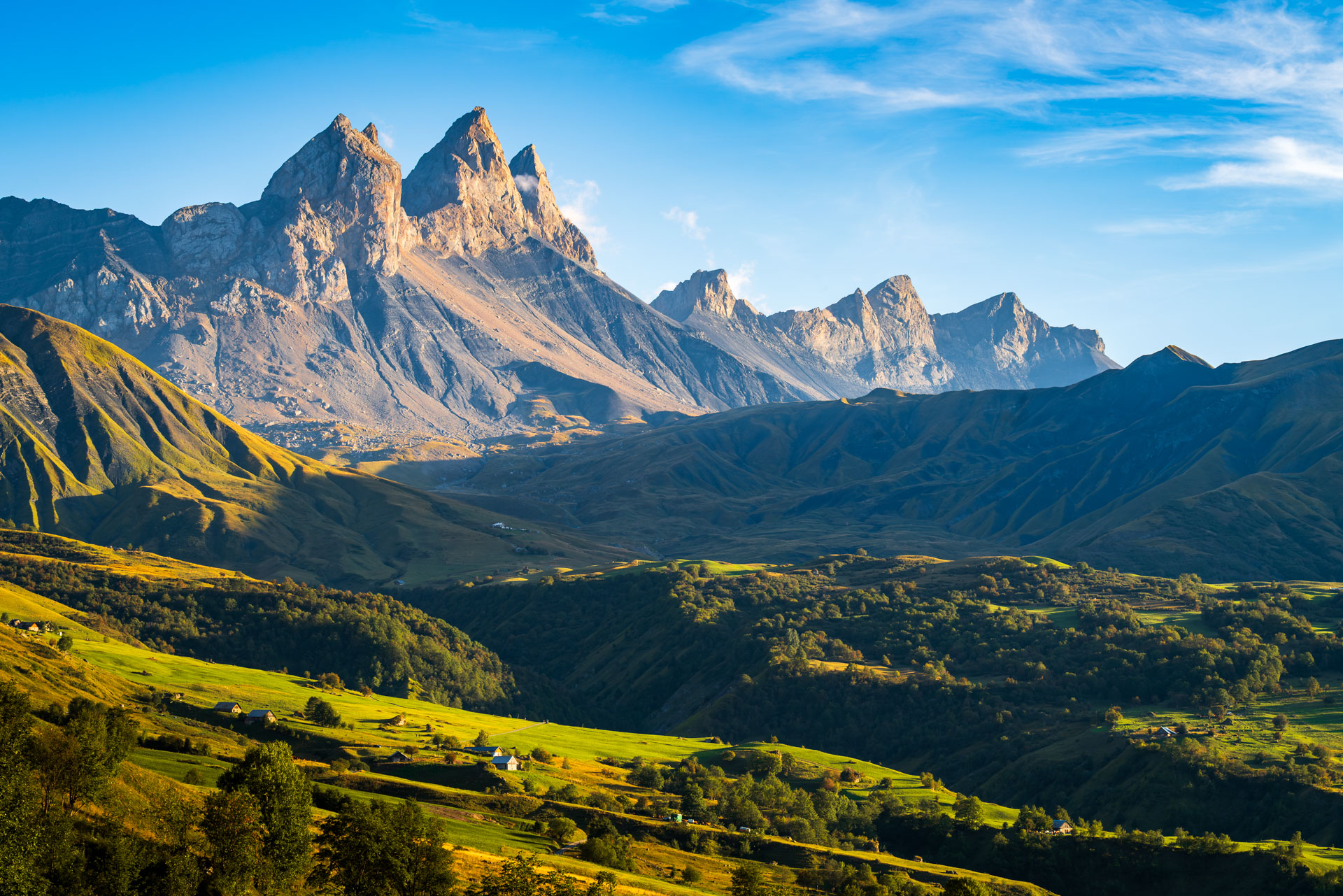 Aiguilles d'Arves en fin de journée