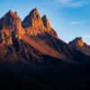 Coucher de soleil sur les Aiguilles d'Arves