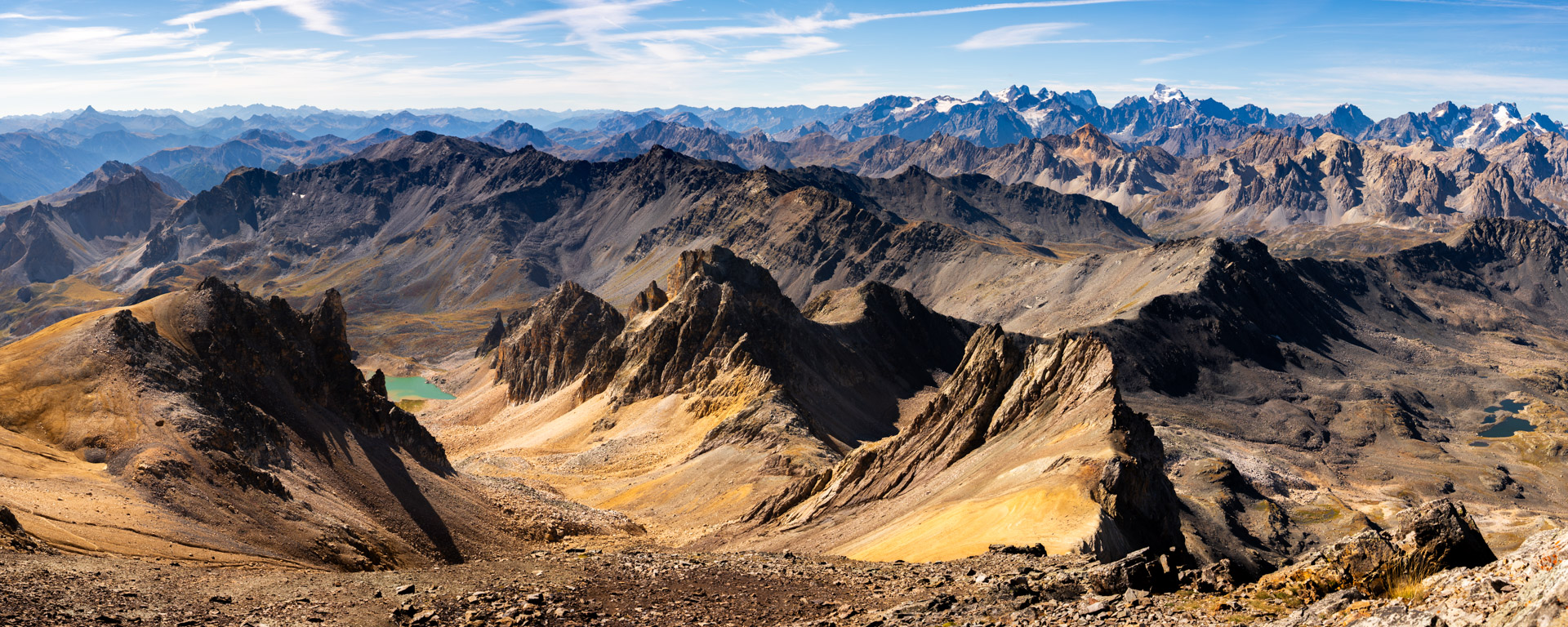 Panorama du Mont Thabor sur les Écrins