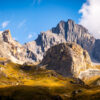 Panorama sur la Dent Parrachée en automne