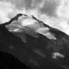Pointe de Charbonnel en noir et blanc, Vanoise