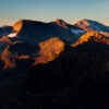 Lignes de crêtes de la Vanoise au lever du soleil