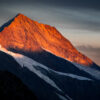 Mont Pourri aux premiers rayons du soleil
